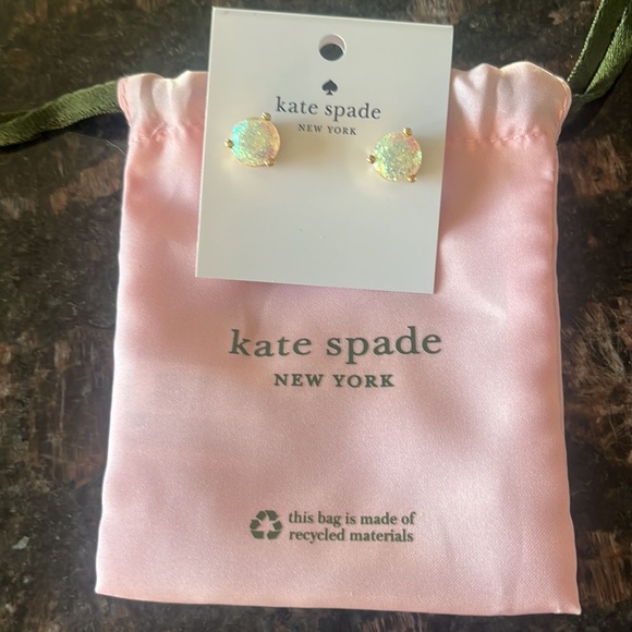 Kate Spade Rise and Shine Glitter Stud Earrings with dust bag - Picture 3 of 3
